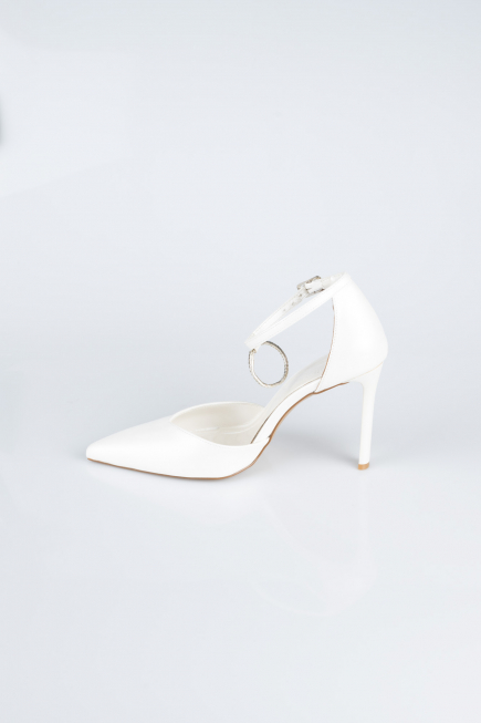 Stiletto Haut Weiß AB1139