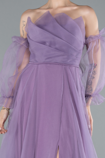 Lila Abendkleid Lang ABU2076