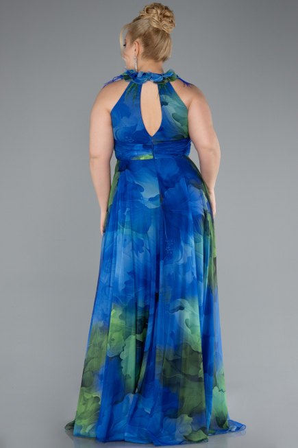 Abendkleid in Übergröße Lang Meergrün ABU4902