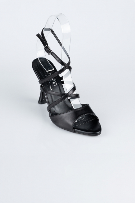 Party-Schuhe Leder Schwarz AB1136