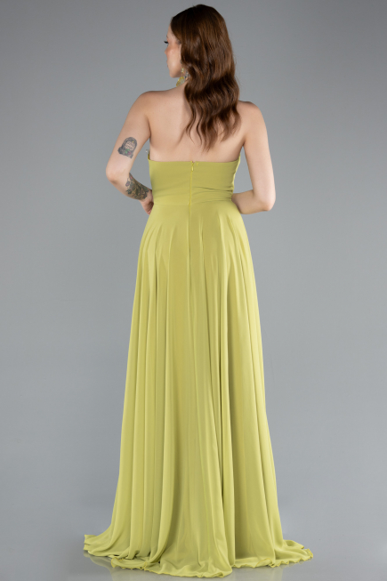 Abschlusskleid Lang Chiffon Pistaziengrün ABU4966