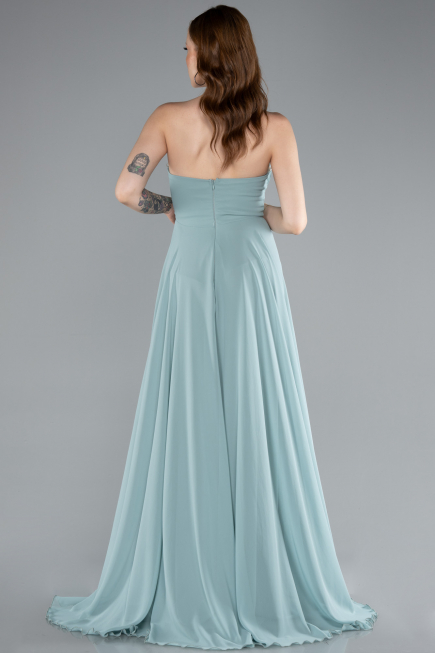 Abschlusskleid Lang Chiffon Minzgrün ABU4966