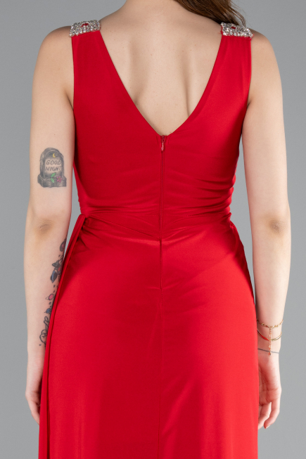 Abendkleid Lang Rot ABU4967