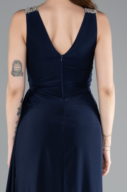 Abendkleid Lang Marineblau ABU4967