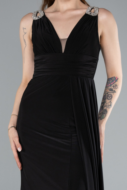 Abendkleid Lang Schwarz ABU4967