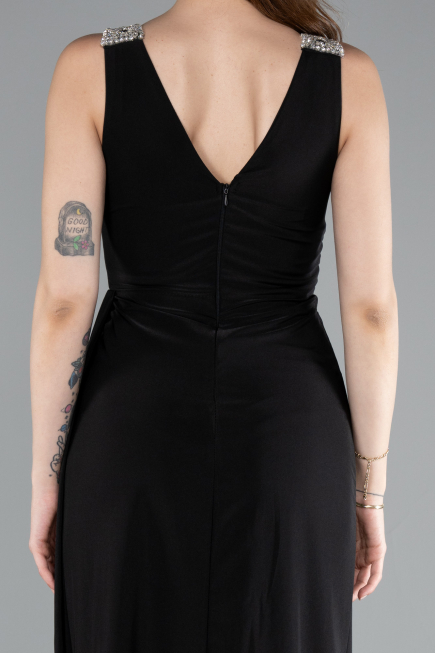 Abendkleid Lang Schwarz ABU4967