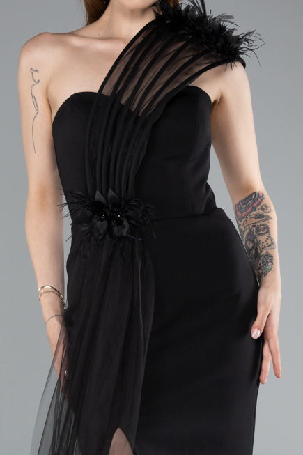 Abendkleid Lang Schwarz ABU4969