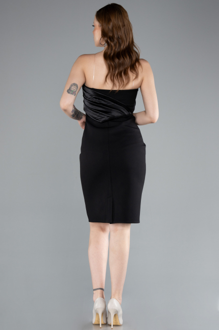 Abendkleid Kurz Schwarz ABK2306