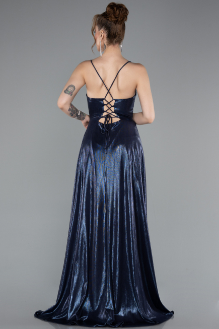 Abschlusskleid Lang Marineblau ABU4996