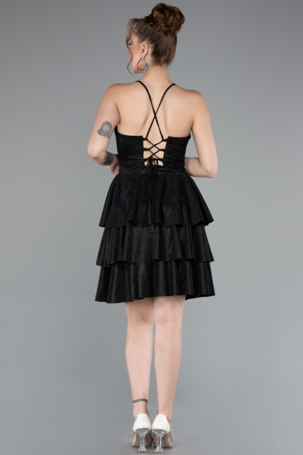 Partykleid Kurz Schwarz ABK2357