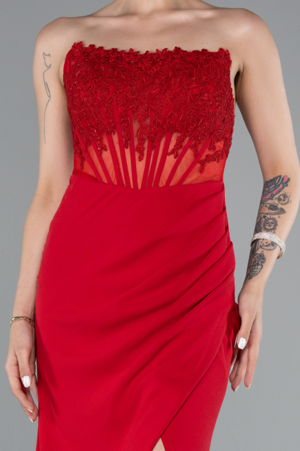 Abendkleid Lang Rot ABU5001