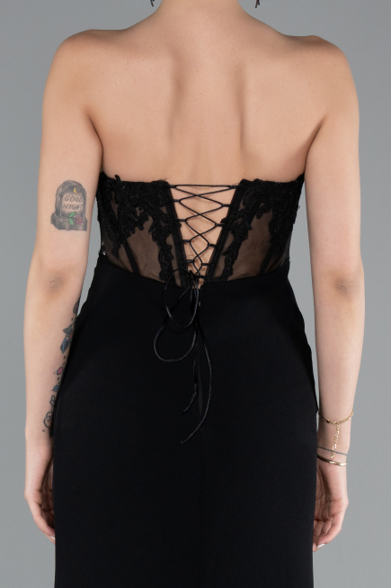 Abendkleid Lang Schwarz ABU5001