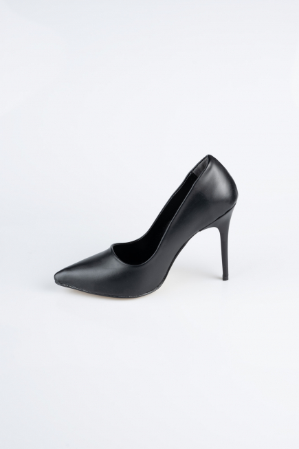 Stiletto Leder Schwarz AB1140