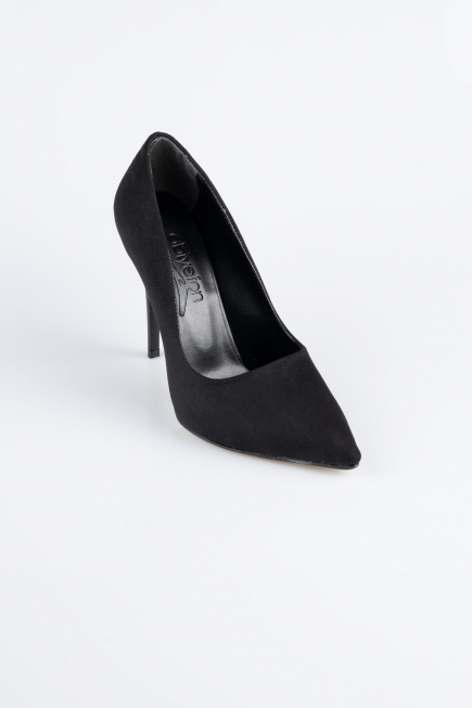 Stiletto Wildleder Schwarz ABN1140
