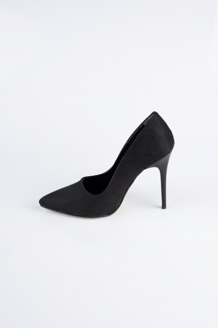 Stiletto Wildleder Schwarz ABN1140
