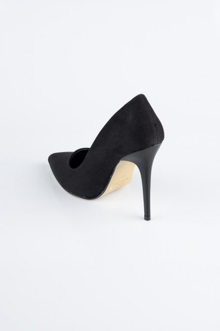 Stiletto Wildleder Schwarz ABN1140