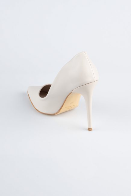 Stiletto Leder Beige AB1140