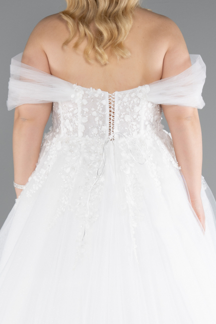 Hochzeitskleider Lang Weiß ABG126