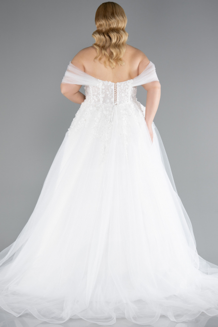 Hochzeitskleider Lang Weiß ABG126