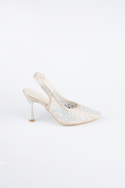 Stiletto Steinbesetzt Gold MJ9002