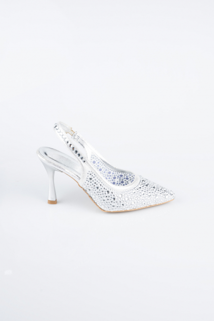 Stiletto Steinbesetzt Silber MJ9002