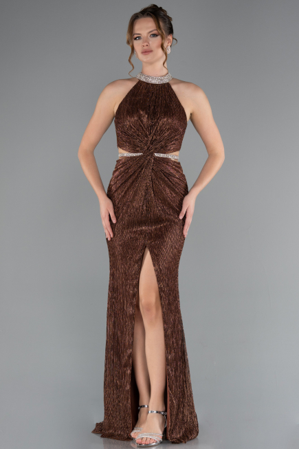 Braun Abendkleid Lang ABU4324