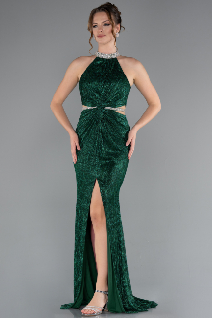 Smaragdgrün Abendkleid Lang ABU4324