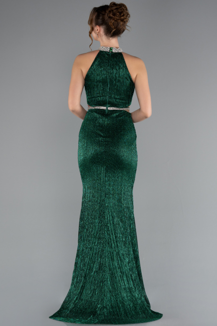 Smaragdgrün Abendkleid Lang ABU4324