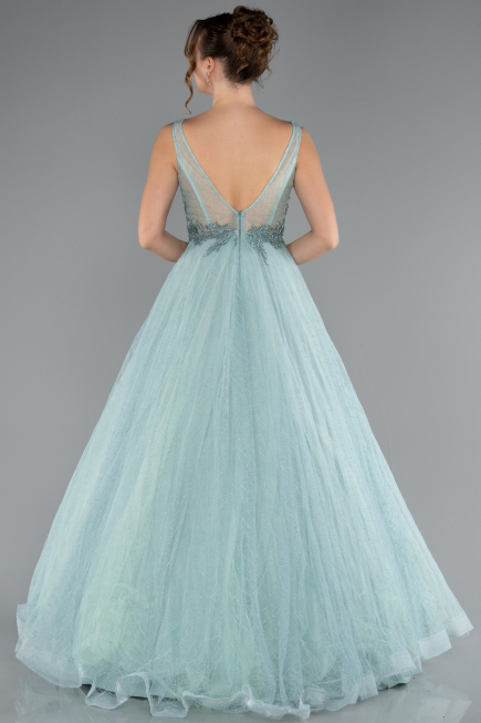 Minzgrün Abendkleid Lang ABU2131