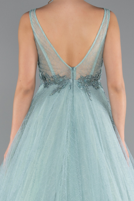 Minzgrün Abendkleid Lang ABU2131