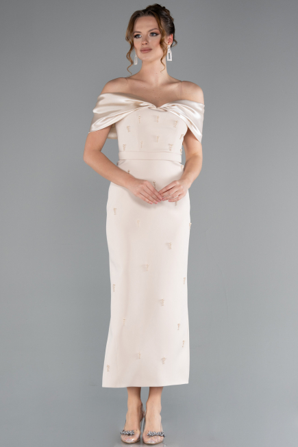 Gold Partykleid Midi ABK2212