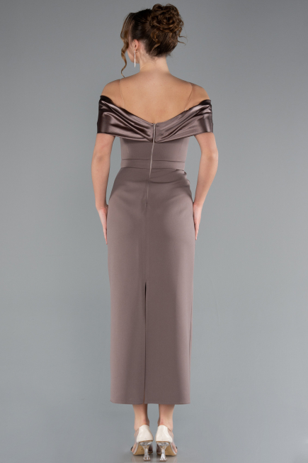 Braun Partykleid Midi ABK2212