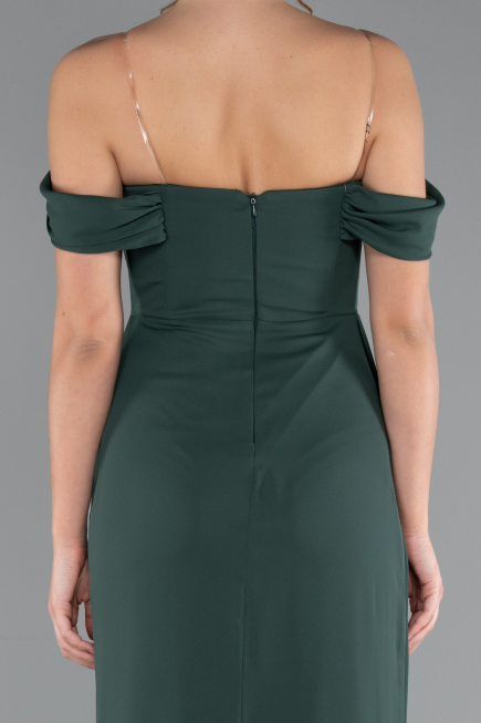 Abendkleid Lang Chiffon Smaragdgrün ABU4925