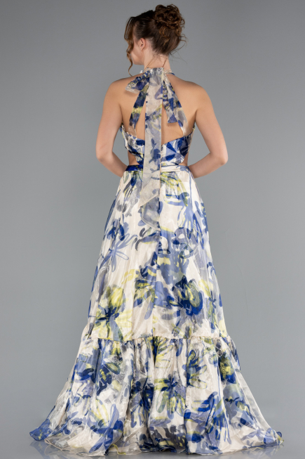 Abendkleid Lang Mehrfarbiges ABU4686