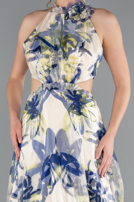 Abendkleid Lang Mehrfarbiges ABU4686