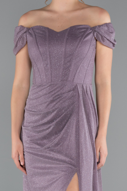 Lavendel Abschlusskleid Lang ABU3472