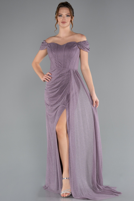 Lavendel Abschlusskleid Lang ABU3472