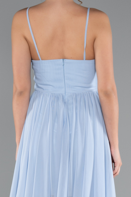 Partykleid Kurz Eisblau ABK2365