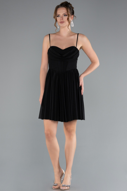 Partykleid Kurz Schwarz ABK2365