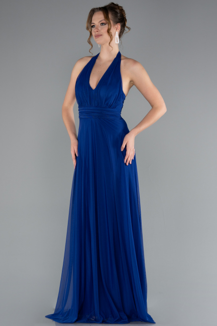 Sächsischblau Abschlusskleid Lang ABU4188