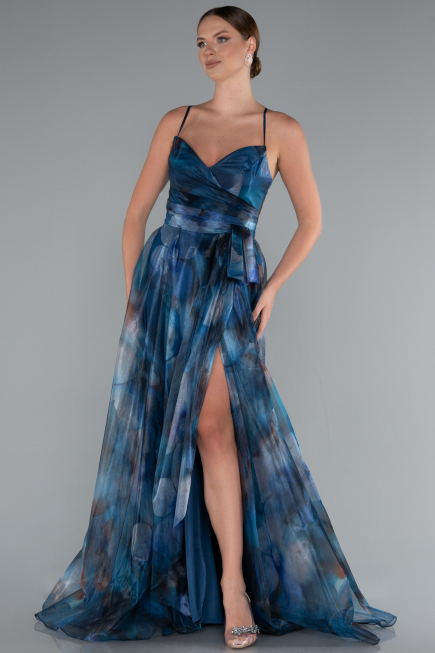 Abendkleid Lang Petrolgrün ABU5053