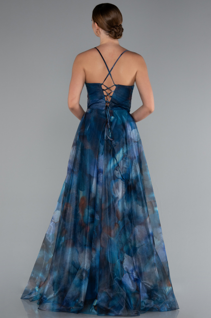 Abendkleid Lang Petrolgrün ABU5053