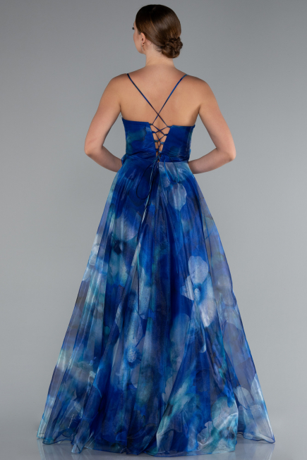 Abendkleid Lang Sächsischblau ABU5053