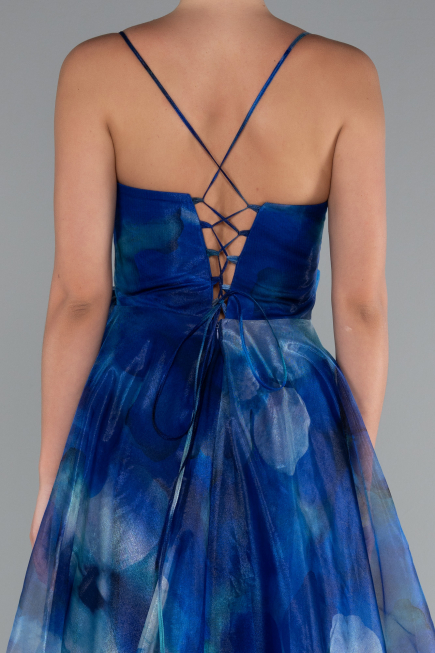 Abendkleid Lang Sächsischblau ABU5053