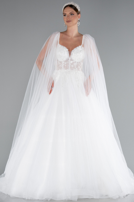 Hochzeitskleider Lang Weiß ABG137