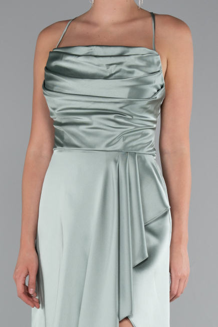 Partykleid Kurz Satin Minzgrün ABK2366