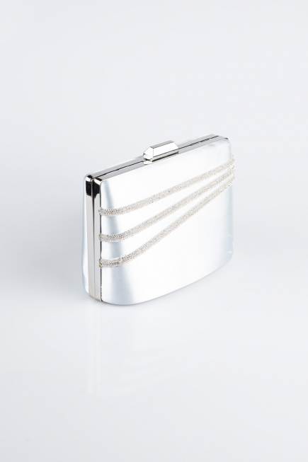 Grau Abendtasche Satin SH822