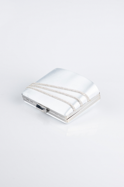 Grau Abendtasche Satin SH822