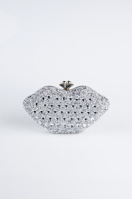 Abendtasche Silber SH831