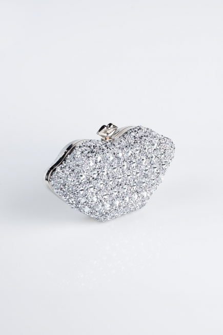 Abendtasche Silber SH831